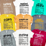 Thanksgiving Food Tees only $18.99 shipped!