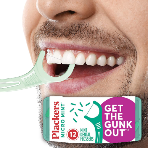 FOUR Travel Cases of 12-Count Plackers Micro Mint Dental Floss Picks as low as $0.79 EACH Case (Reg. $1.52) + Free Shipping! 7¢/Flosser! + Buy 4, Save 5%