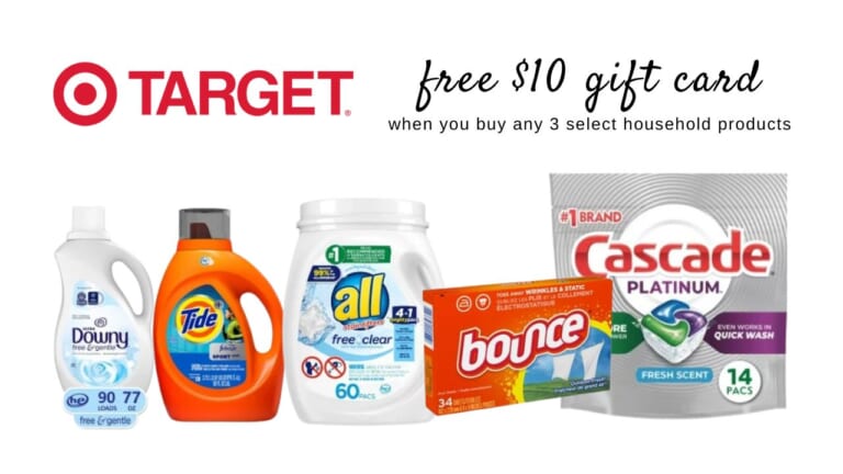 $10 Target Card wyb (3) Household Products