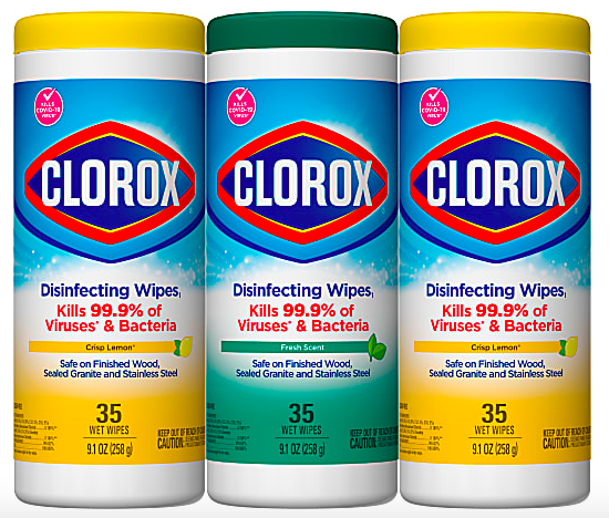 Clorox Disinfecting Wipes Value Pack (3 pack) only $5!