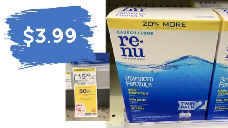 $3.99 Renu Contact Solution Twin Packs (reg. $15.99)