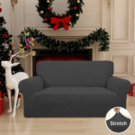 Dark Gray Sofa Cover with Elastic Bottom $19.19 After Coupon (Reg. $36.99)