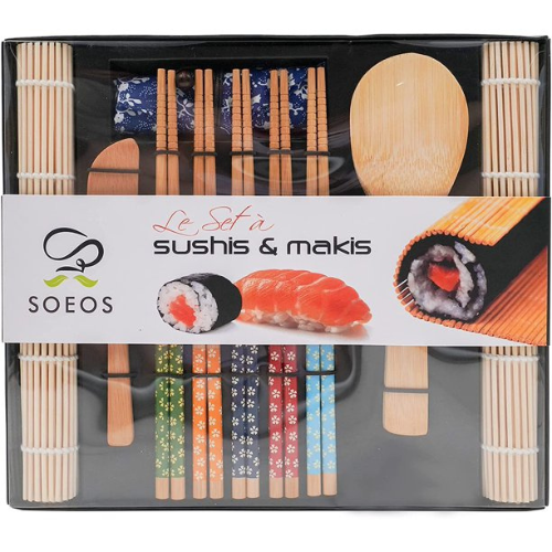 10-Piece Soeos Bamboo Beginner Sushi Making Kit $6.08 (Reg. $20)