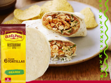 30 Count Old El Paso Restaurant Style Grande Flour Tortillas as low as $11.90 Shipped Free (Reg. $16.83) – 1K+ FAB Ratings! $0.40/ Tortilla