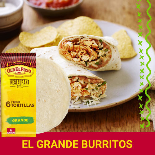 30 Count Old El Paso Restaurant Style Grande Flour Tortillas as low as $11.90 Shipped Free (Reg. $16.83) – 1K+ FAB Ratings! $0.40/ Tortilla