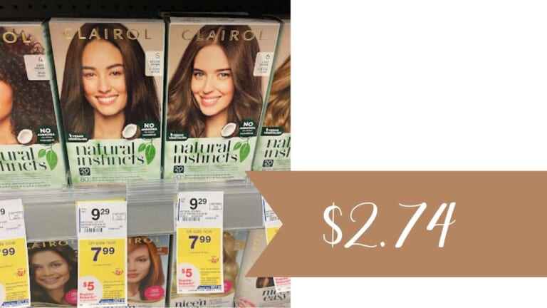 $2.74 Clairol Hair Color at Walgreens