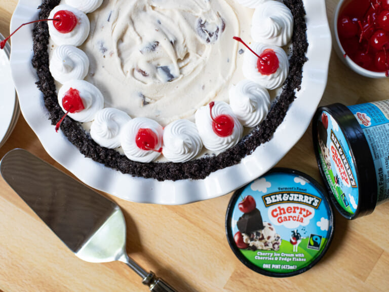 Grab Tasty Ben & Jerry’s For My Chocolate Cherry Ice Cream Pie