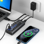 7-Port Powered USB 3.0 Hub $28.49 After Coupon (Reg. $39.99) + Free Shipping – With Individual Switches & 12V Power Adapter & 39” Long Cable