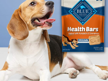 FOUR 16 Oz Bags Blue Buffalo Health Bars Pumpkin & Cinnamon Crunchy Dog Treats,  as low as $4.23 EACH Bag (Reg. $7) + Free Shipping + Buy 4, Save 5%