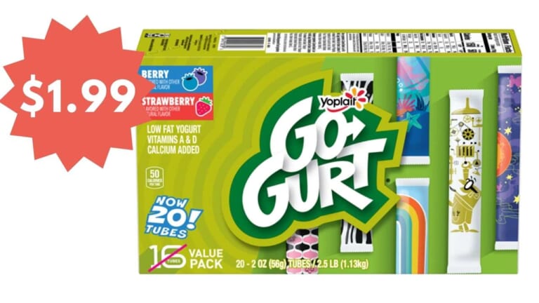 Get Up to 5 Yoplait Go-Gurt Yogurt 20-Packs for Just $1.99