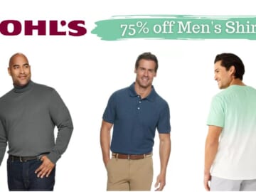 Kohl’s | Men’s Shirts Up to 75% off + Extra 20% off Code