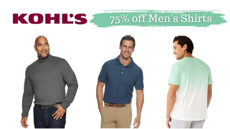 Kohl’s | Men’s Shirts Up to 75% off + Extra 20% off Code