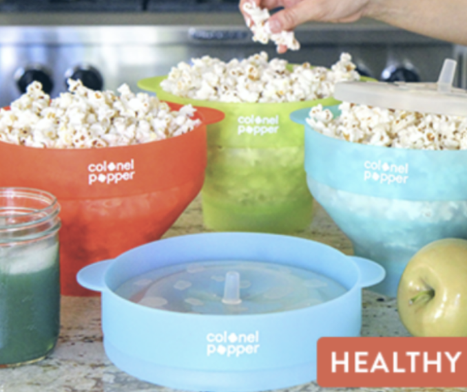 Original Colonel Popper Healthy Microwave Popcorn Maker for just $10.99 + free Prime shipping!