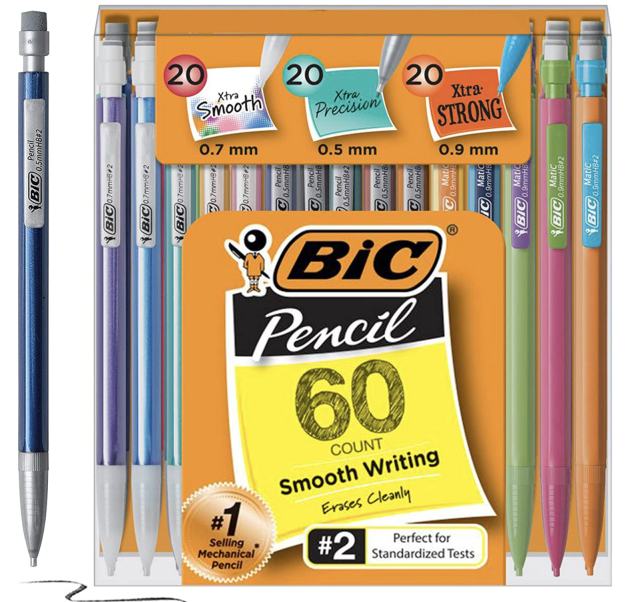 BIC Xtra-Strong Thick Lead Mechanical Pencils, 60-Pack for just $6.71 shipped!