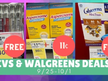 Video: Top CVS & Walgreens Deals 9/25-10/1