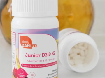 90-Count Zahler Kids D3 & K2 Chewable Vitamins as low as $9.69 After Code (Reg. $15) + Free Shipping – FAB Ratings! 11¢/Tablet!