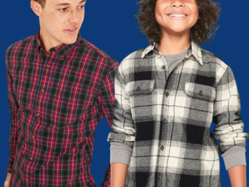 Today Only! 50% Off Old Navy Shirts for Men + For Boys + For Toddler Boys + For Baby Boys