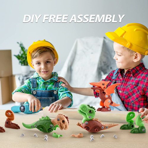 Save 40% on Kids Dinosaur Building Set $9.99 After Code + Coupon (Reg. $50) – Includes 4 Dinos & Electric Drill