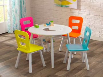 KidKraft Round Storage Table & 4 Chair Set only $53.71 shipped (Reg. $118!)