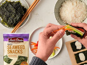 12-Pack Annie Chun’s Roasted Seaweed Snacks, Sesame as low as $11.78 After Coupon (Reg. $18.13) + Free Shipping – $0.98 each 0.35 Oz. Pouch!