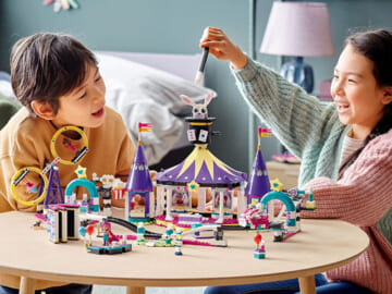 LEGO Friends Magical Funfair Roller Coaster 974-Pieces Building Kit $75.99 Shipped Free ($100) – Pretend Playset for Kids Who Love Theme Park Toys