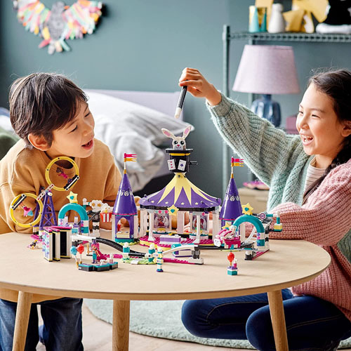 LEGO Friends Magical Funfair Roller Coaster 974-Pieces Building Kit $75.99 Shipped Free ($100) – Pretend Playset for Kids Who Love Theme Park Toys