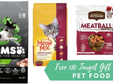 Target | Get FREE $10 Gift Card w/ Pet Food Purchase