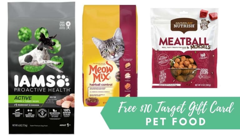 Target | Get FREE $10 Gift Card w/ Pet Food Purchase