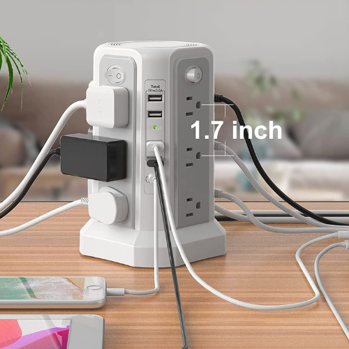 Surge Protector Power Strip Tower with 18W Fast Charging Port $33.99 After Coupon (Reg. $49.99) + Free Shipping