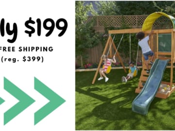 KidKraft Wooden Swing Set Only $199 Shipped!