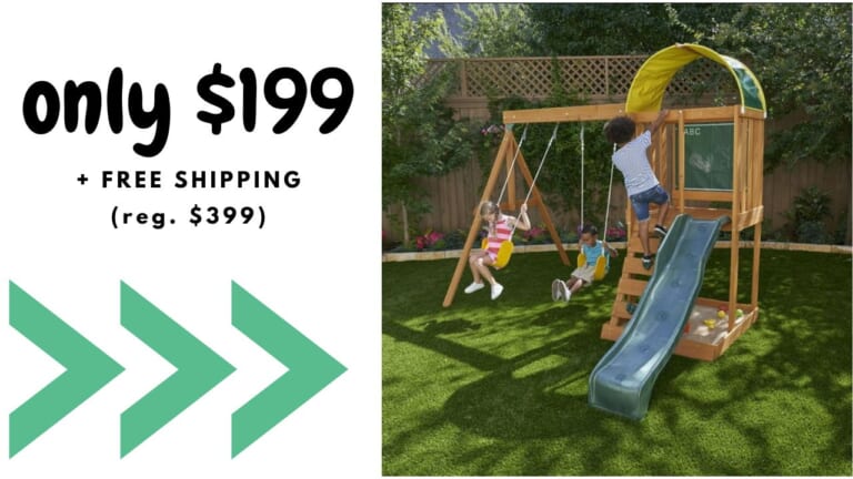 KidKraft Wooden Swing Set Only $199 Shipped!