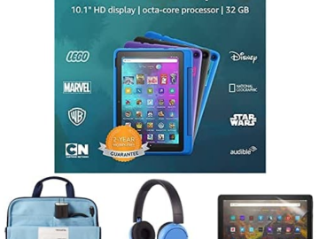 Amazon Prime Day: Score Fire 10 Kids’ Pro Tablet + Headset, Sleeve, and Screen Protector!