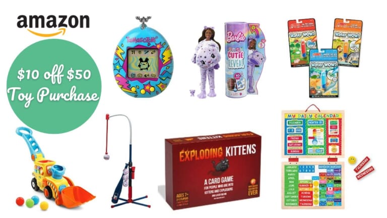 Amazon | $10 off $50 Toy Purchase