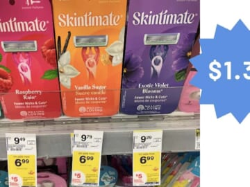 $1.32 Schick & Skintimate Disposable Razors at Walgreens & CVS