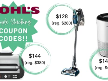 Kohl’s | Shark Rocket Vac $128 Shipped (reg. $280) with Stacking Codes