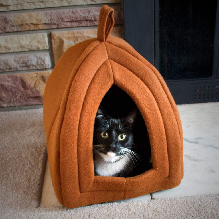 Amazon Prime Day: PETMAKER Pyramid Cat House with Removable Foam Cat Bed $8.63 Shipped Free (Reg. $10.72)