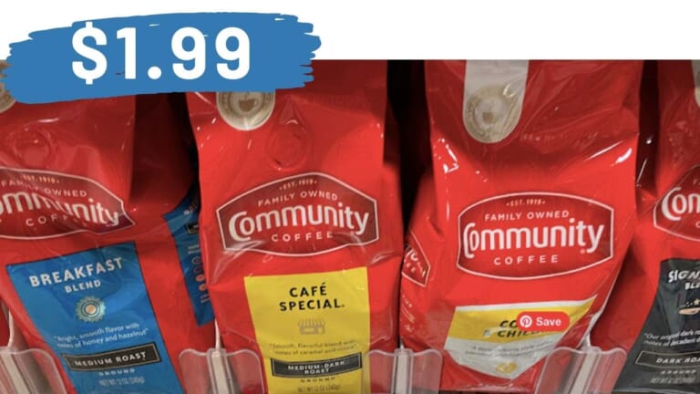 Community Coffee As Low as $1.99 at Stores Around Town