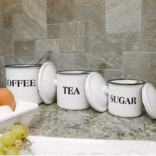 Amazon Prime Day: Set of 3 Metal Containers with Lids for Coffee, Tea, Sugar $12.41 Shipped Free (Reg. $25) – 4K+ FAB Ratings!