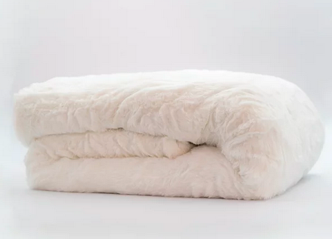 Tranquility Faux Fur 12 lb Weighted Blanket only $14.98 (Reg. $50!)