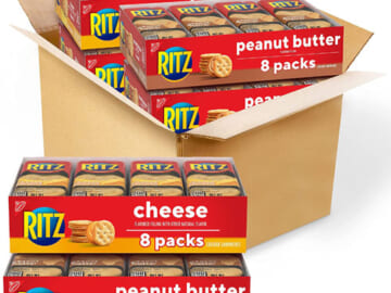 32 Snack Packs RITZ Peanut Butter and Cheese Sandwich Crackers $11.18 After Coupon (Reg. $22.48) – 35¢/Snack Pack!