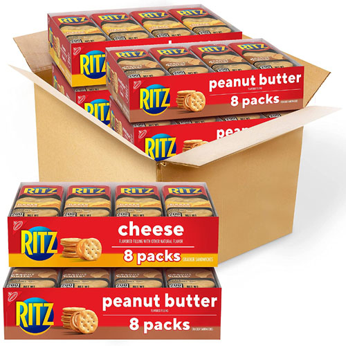 32 Snack Packs RITZ Peanut Butter and Cheese Sandwich Crackers $11.18 After Coupon (Reg. $22.48) – 35¢/Snack Pack!