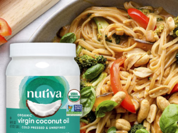 Nutiva Organic Cold-Pressed Virgin Coconut Oil, 54 Fl Oz as low as $14.69 After Coupon (Reg. $22) + Free Shipping! For Cooking, Baking, and Body Care!