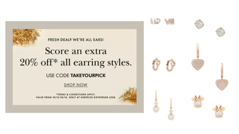 Kate Spade Earrings From $15.20 (reg. $39)