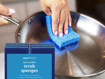 6-Pack Amazon Basics Non-Scratch Sponges as low as $3.26 Shipped Free (Reg. $4.50) – $0.54/Sponge!