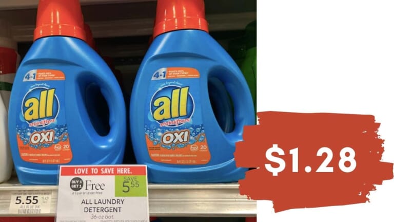 $1.28 All Detergent at Publix