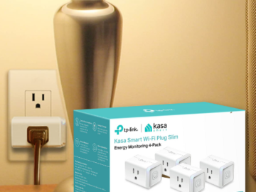 4-Pack Kasa Smart Plug Mini 15A, Apple HomeKit Supported $39.99 After Coupon (Reg. $49.99) + Free Shipping – $10/ Plug, Works with Siri, Alexa & Google Home!