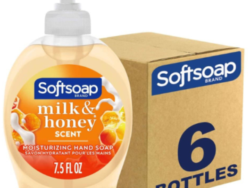 FOUR 6-Pack Softsoap Moisturizing Liquid Hand Soap, Milk and Honey as low as 93¢ EACH Bottle After Coupon (Reg. $11.34) + Free Shipping