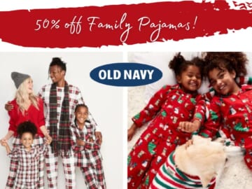 Old Navy | 50% off Pajamas for the Family