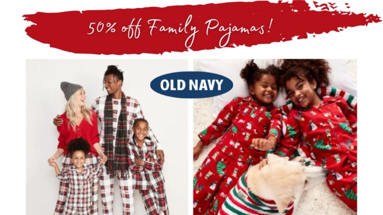 Old Navy | 50% off Pajamas for the Family