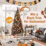 If You Love To Decorate For Halloween, This Yaheetech 7.5ft Black Spruce Artificial Christmas Tree is Perfect! Just $114.99 After Coupon (Reg. $130) + Free Shipping and Get A Chance To Win A Black Christmas Tree!